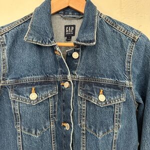 GAP Blue Jean Long Duster/Jacket/Dress Classic Denim Style